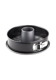 Resim Tantitoni Sılver Tabanlı Kelepçeli Tüplü Kek Kalıbı 24cm Gri 