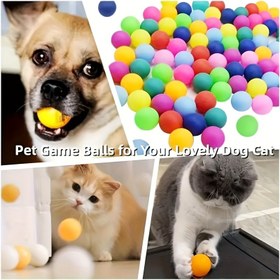 Resim 10/20 Çok Renkli Plastik Masa Tenisi Topları Evcil Hayvanlar İçin, Küçük Köpekler İçin Uygun, Pil Gerektirmez, Dayanıklı Masa Tenisi Aksesuarları, Evcil Hayvan Oyun Aksesuarları, | Mat Yüzey, Dayanıklı Plastik 