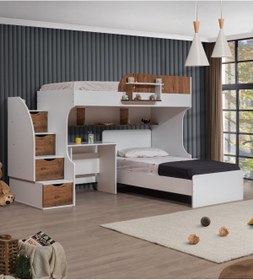 Resim Setay Ranza, Aura Ranza Karyola Masa, Beyaz Ceviz 