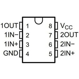 Resim Lm293 Soıc-8 Komparatör Entegresi 