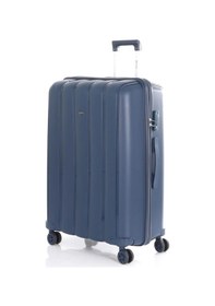 Resim Mçs Bavul Büyük Ve Orta 2li Set Kırılmaz Silikon Valiz V305 Laci Lacivert 