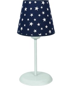 Resim Şenay Aydınlatma Modern Metal Ayak Konik Kumaş Abajur-Lacivert Yı Diğer 