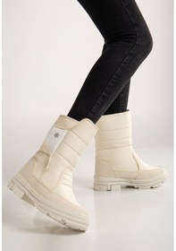 Resim Khayt Diva Termal Kürklü Bantlı Soğuk Dayanıklı Kadın Bot Bej 