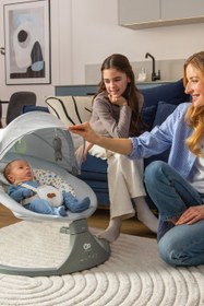 Resim LUMI 2 Elektrikli Bebek Ana Kucağı 2in1 - Açık Gri 