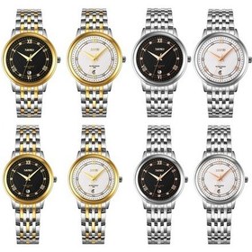 Resim Prestigegoods Skmeı 9272 Erkek Kuvars Saat Paslanmaz Çelik Tokalı Su Geçirmez Altın/siyah/kahverengi Kahverengi 