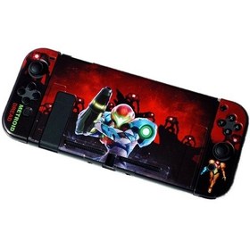 Resim Jzcat Nintendo Switch Bölünmüş Kılıf Oyun Teması Renkli Kılıf Sert Kılıf-a153 