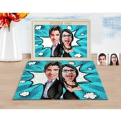 Resim Bk Gift Kişiye Özel Sevgililer Karikatürlü 1000 Parça Profesyonel Puzzle-6 