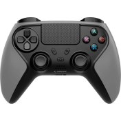 Resim Snopy Rampage Tactic Bluetooth Çift Titreşimli Ps4 Gamepad - Metalic Siyah 