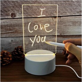 Resim LED Çizim Tableti Gece Lambası Çocuklar Için Eğitici ve Eğlenceli Yazı ve Çizim Deneyimi 