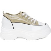 Resim Guja 24K372 Gizli Topuk Hafif Rugan Şık Kadın Spor Ayakkabı 