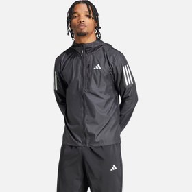 Resim adidas Own the Running 3-Stripes Full-Zip Hoodie Erkek Ceket 