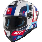 Resim Kask Mt Helmets Targo S D7 Sergio Garcia Motosiklet Kaskı Mavi 