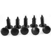 Resim Hombey 100 Adet Siyah Nilon Ağac Şekilli Çivisi - 13mm Baş Çapı, 21mm Toplam Uzunluk, 6.4mm Delik Uyumlu Dayanıklı Araç Klipsi 