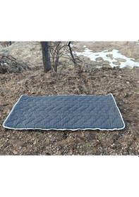 Resim Zishtekstil Tek Kişilik Koyu Antrasit Gri Taşınabilir Katlanır Yatak Karavan Kamp Yatağı Anne Yanı Yer Yatağı 