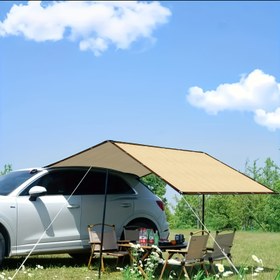 Resim RV Bej Güneş Ağı Anti-Güneş Ağı Şifreli Gölgelik Ağ Kenar Ev Avlusu Balkon Araba Bitki Ağı Pavilyon Teras Gardırop Çatı Solaryum Işıksuzlaştırıcı Ağ Açık Hava için Uygun 