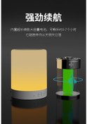 Resim Yaleker Multifonksiyonel Bluetooth Hoparlörlü Led Gece Lambası - Dokunmatik Kontrol, 7 Renk Işık, 3w, Fcc/ce Onaylı, Taşınabilir Akıllı Aydınlatma 