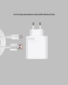 Resim 120 Watt Type C Şarj Başlığı Poco X3 X4 X5 Pro Uyumlu 