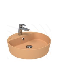 Resim Creavit Loop LP146-00ST00E Masa Üstü Çanak Lavabo Extra Şeftali Tüyü 45 CM 