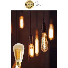 Resim Svein Vintage Spiral Filament Blubs Rustik Retro Akkor LED Ampul Yüksek Işıklandırma Lamba Gün Işığı E27 