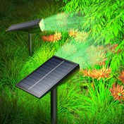 Resim 1 Adet Güneş Enerjili Bahçe Aydınlatma Lambası, 9 LED'li Dış Mekan Işıkları, 5 Aydınlatma Modu Otomatik Aç/Kapama, IP65 Su Geçirmez, Bahçeler, Avlular ve Balkonlar İçin 