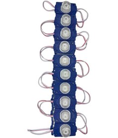 Resim 12 Volt 1.5 Watt Tek Lensli Turkuaz 3030 Led Modül Ip65 10 Adet Modül 