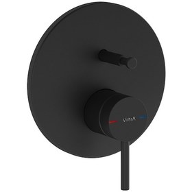 Resim Vitra Origin Ankastre Banyo Bataryası Mat Siyah A4262036 Siyah 