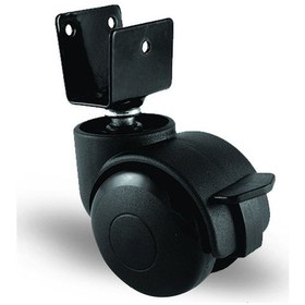 Resim Ec08Gmkm50F U Tablalı Frenli Plastik Mobilya Tekerleği Çap 50 