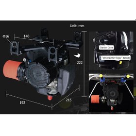 Resim H2 Hybrid Drone Generator Hibrit Drone Jeneratör Richen Power 