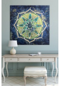 Resim Yaşam Çiçeği Kutsal Geometri Kanvas Tablo 30 x 30 