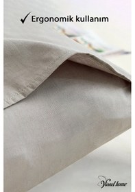 Resim Vionel Home Pamuklu 2'li Yastık Kılıfı 50 x 70 Düz Gri 
