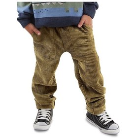 Resim Denokids Fitilli Kadife Haki Erkek Çocuk Pantolon Çok Renkli 