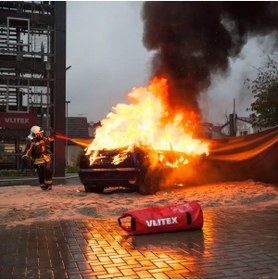 Resim VLITEX Elektrikli Araç Yangın Battaniyesi PREMIUM 