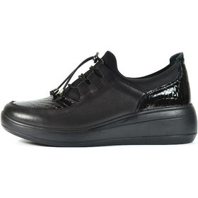 Resim Beety 21Bk137.3012 Hakiki Deri Siyah Casual Günlük Kadın Ayakkabı Siyah 