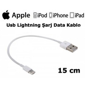 Resim Iphone 5 6 7 Usb Şarj Data Kablo 15Cm Powerbank Uyumlu Kısa Kablo (259907435) 