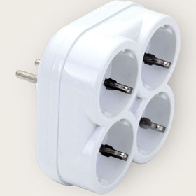 Resim Axe Tools Topraklı 16 Amper 250 Volt Beyaz 4’lü Çok Amaçlı Golyat Priz 