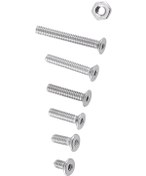 Resim Wezone M2 A2 Paslanmaz Çelik Gömülü İç İçgenli Vida Somun Seti 250 Adet - Ev, Ofis, Makine Ve İnşaat İçin Dayanıklı Ve Korozyona Dirençli 