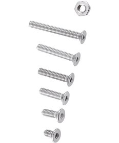 Resim Wezone M2 A2 Paslanmaz Çelik Gömülü İç İçgenli Vida Somun Seti 250 Adet - Ev, Ofis, Makine Ve İnşaat İçin Dayanıklı Ve Korozyona Dirençli 