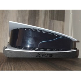 Resim Ps5 Logolu Ps5 Disc Yatay Stand Playtation 5 CD Edition Uyumlu, CD Versiyon 