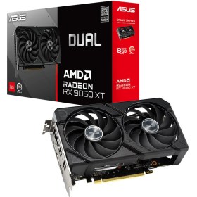 Resim Asus DUAL-RX9060XT-8G-AMD-RADEON-RX 9060-8G-8GB GDDR6-128BIT--HDMI-2XDP-EKRAN Kartı 