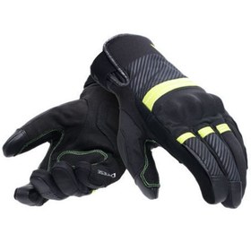 Resim Dainese Fulmine D-Dry Mevsimlik Motosiklet Eldiveni Siyah Neon Sarı 