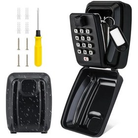 Resim Xuweiwei Wulıwulı Kombinasyon Kilidi Su Gecirmez Metal Anahtar Kasasi Siyah Montaj Gerektirmeyen Duvara Monte Guvenlik Kasa 