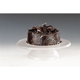 Resim 30 cm P.c. Döner Pasta Sıvama Standı-Siyah Şeffaf 