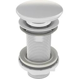 Resim İz Yapı İzyapı Taşma Deliksiz Seramik Lavabo Sifonu 100 mm Beyaz Renkli Kolay Montaj Özelliği 