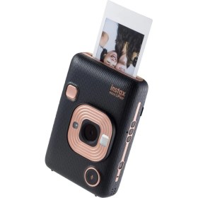 Resim Fujifilm Instax Mini Liplay Hybrid Fotoğraf Makinesi Elegant Black Hediye Seti 4 Renk Siyah 