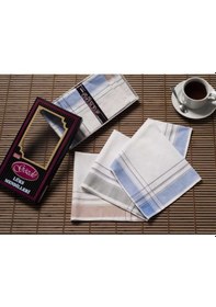 Resim Mira Home Siyah Kutulu 42x42 Cm Düzine 12 Adet Kumaş Mendil-gm 08 Acı Kahverengi 