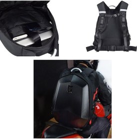 Resim Suntek Motosiklet Su Geçirmez Sert Kabuk Sırt Çantası 