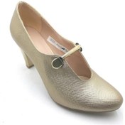 Resim Punto Bayan Altın Topuklu Ayakkabı 