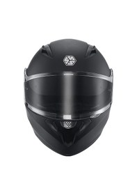 Resim Motosiklet Çene Açılır Kask Güneş Vizörlü Ce Motor Kaskı Mat Black Edition Siyah 