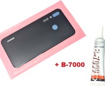 Resim Huawei P20 Lite Arka Pil Batarya Kapağı (CAM+B-7000) SİYAH Tkgz