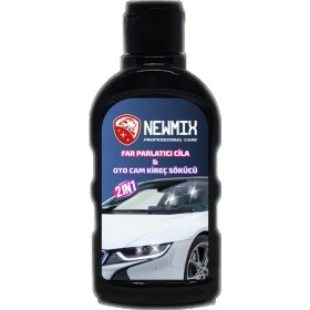 Resim Newmix Oto Far Parlatıcı & Cam Kireç Sökücü ve Parlatıcı 350 gr 